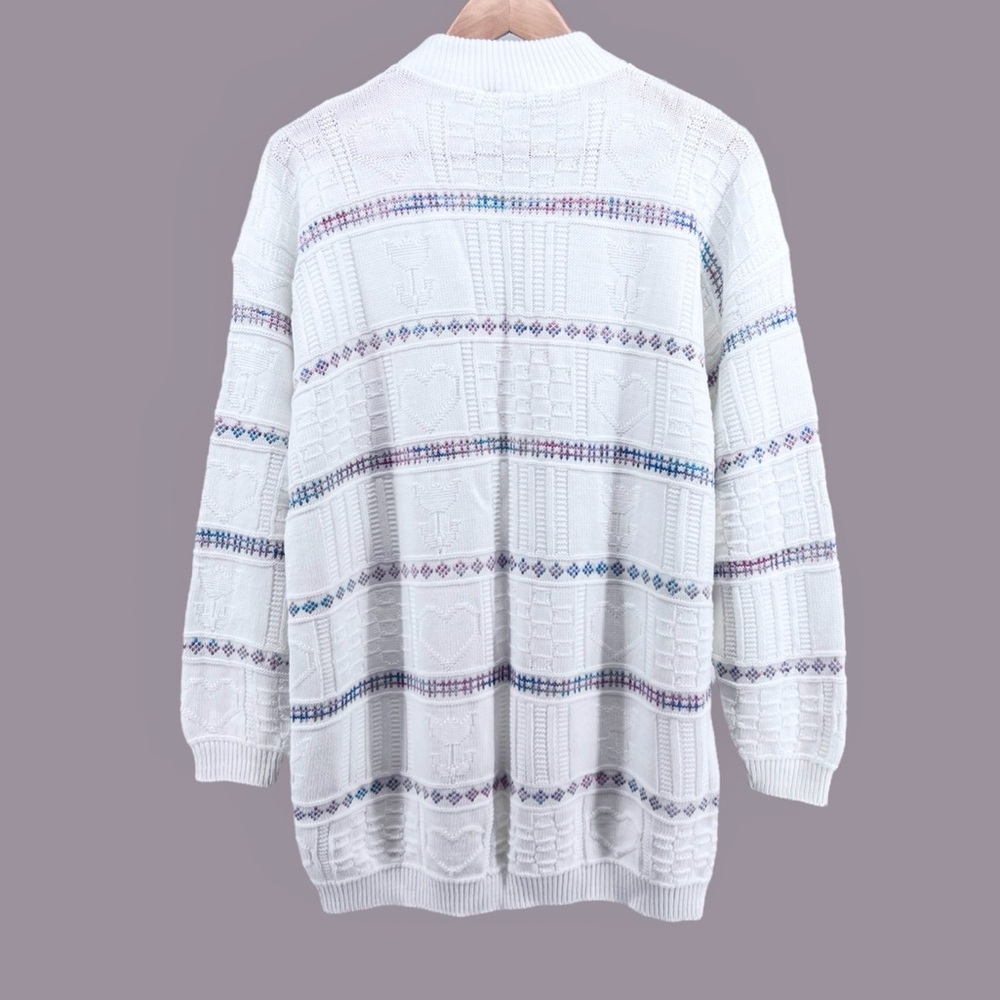 Vtg Basic Edition Oversized Tunic Sweater Large W… - image 2